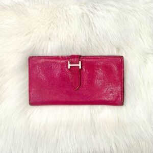 Hermes Pink Bearn Wallet